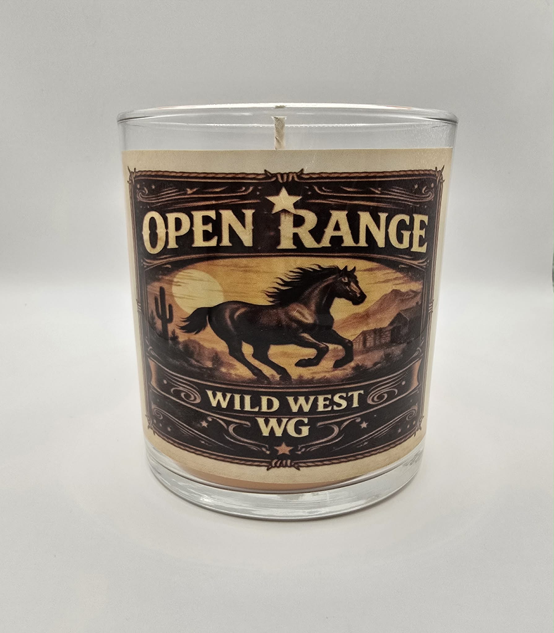 Open Range Glass Candle